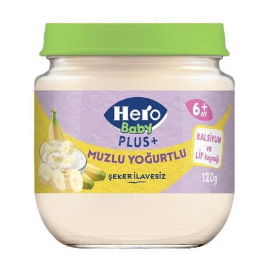 Nessiworld Hero Baby Plus Muzlu Yoğurtlu Kavanoz Mama 120 Gr Nessiworld Hero Baby Plus Muzlu Yoğurtlu Kavanoz Mama 120 Gr