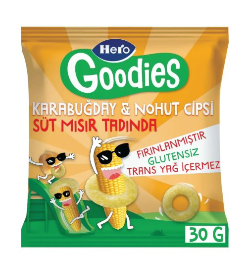 Nessiworld Hero Goodies Süt Mısırlı Sağlıklı Cips 30 Gr Nessiworld Hero Goodies Süt Mısırlı Sağlıklı Cips 30 Gr