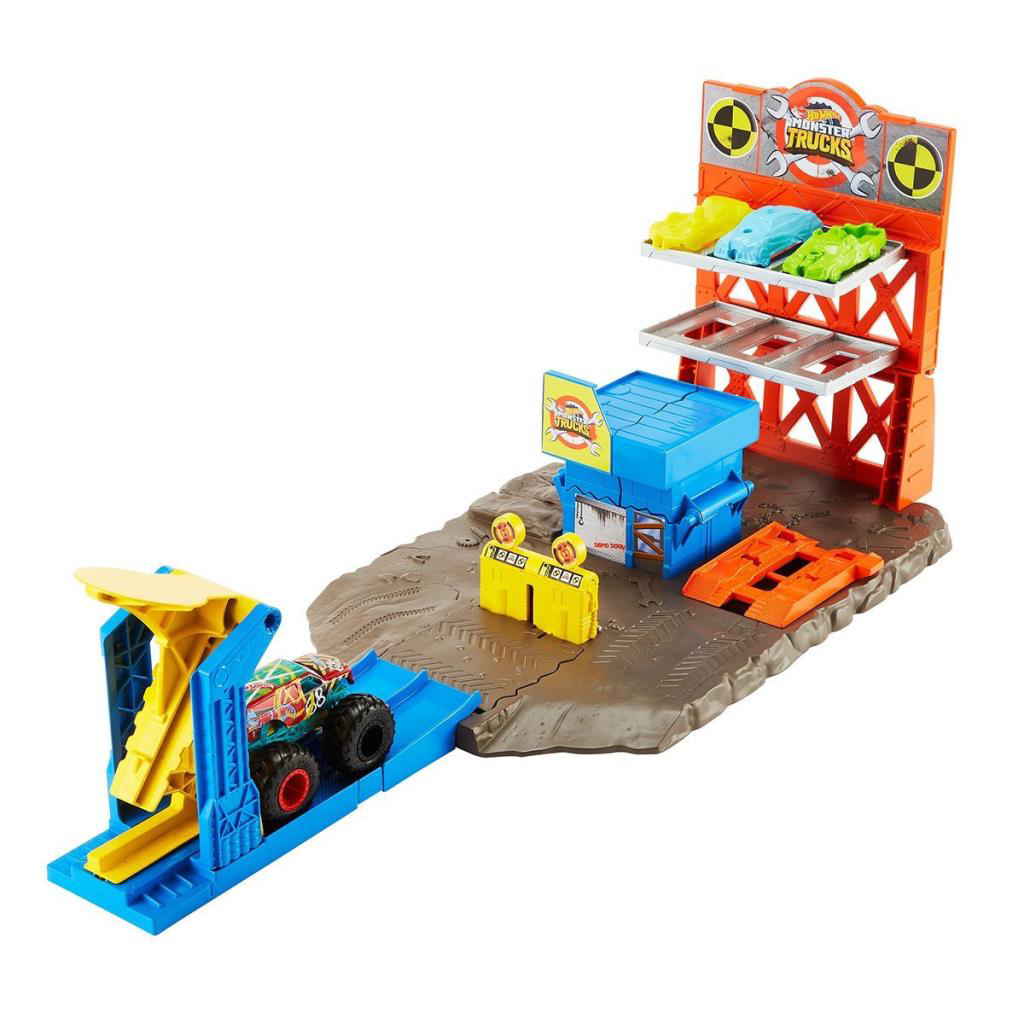 Nessiworld HFB12 Monster Trucks Patlama İstasyonu Oyun Seti , Hot