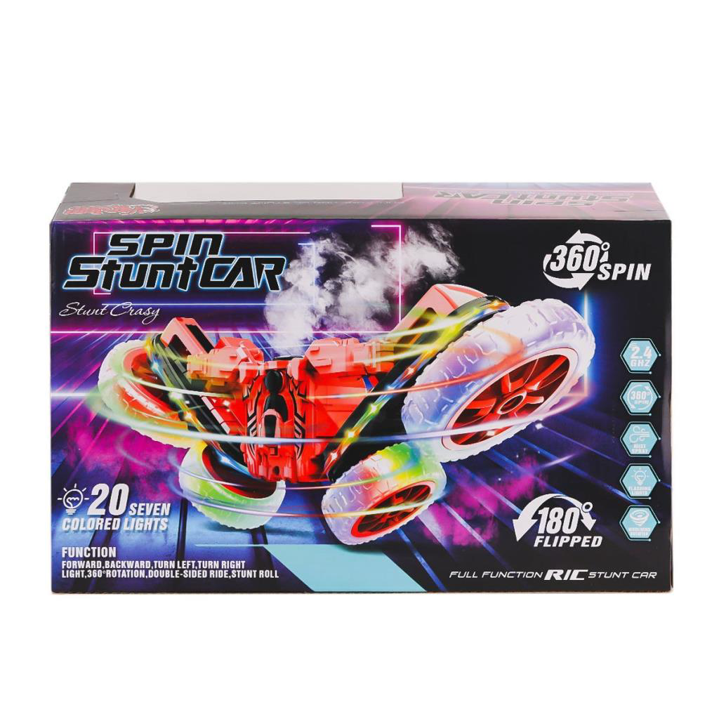 Nessiworld HG-4-45 Kumandalı Işıklı Buharlı Stunt Spin Araba -Var