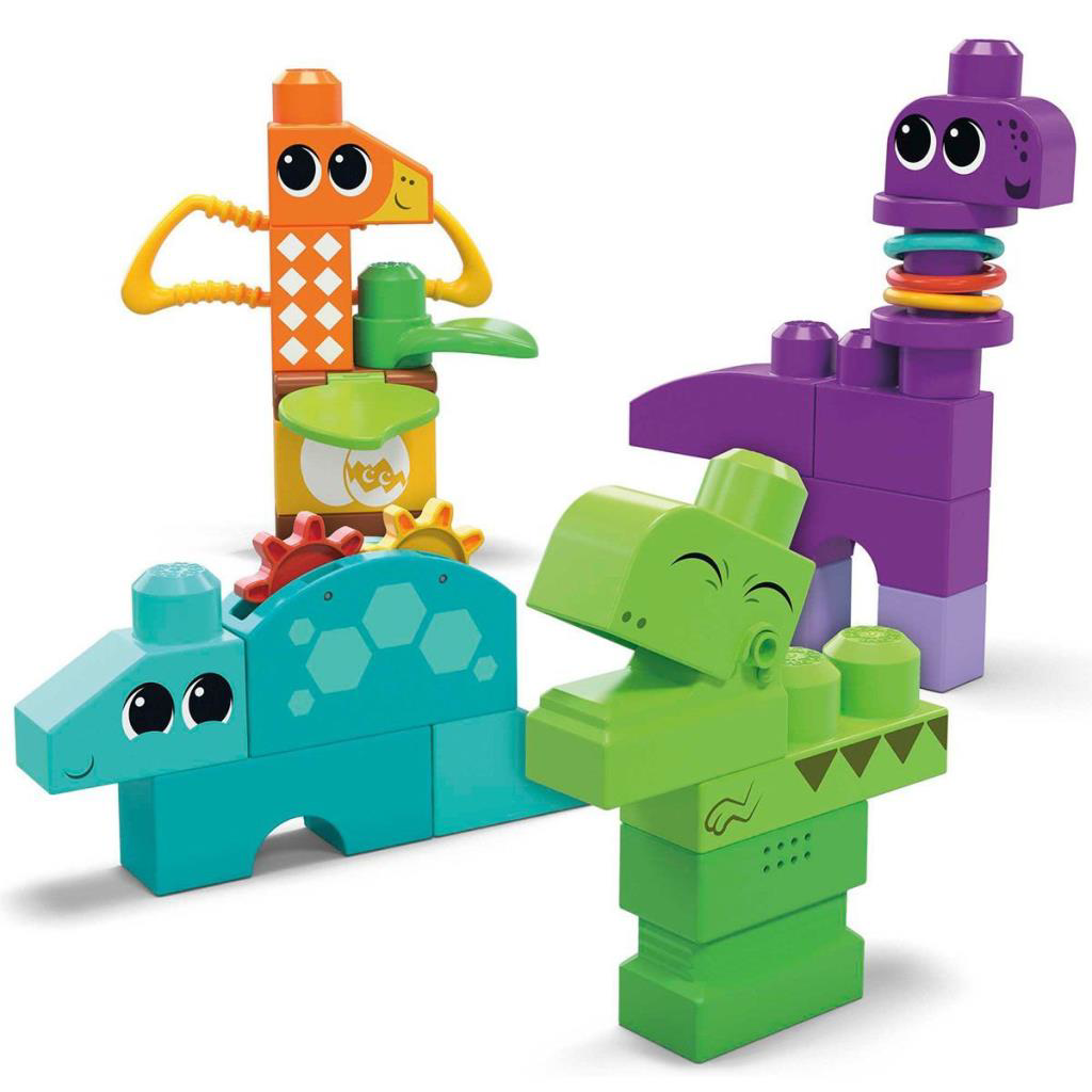 Nessiworld HKN43 Mega Bloks Sesli ve Hareketli Dinozorlar 24 parç