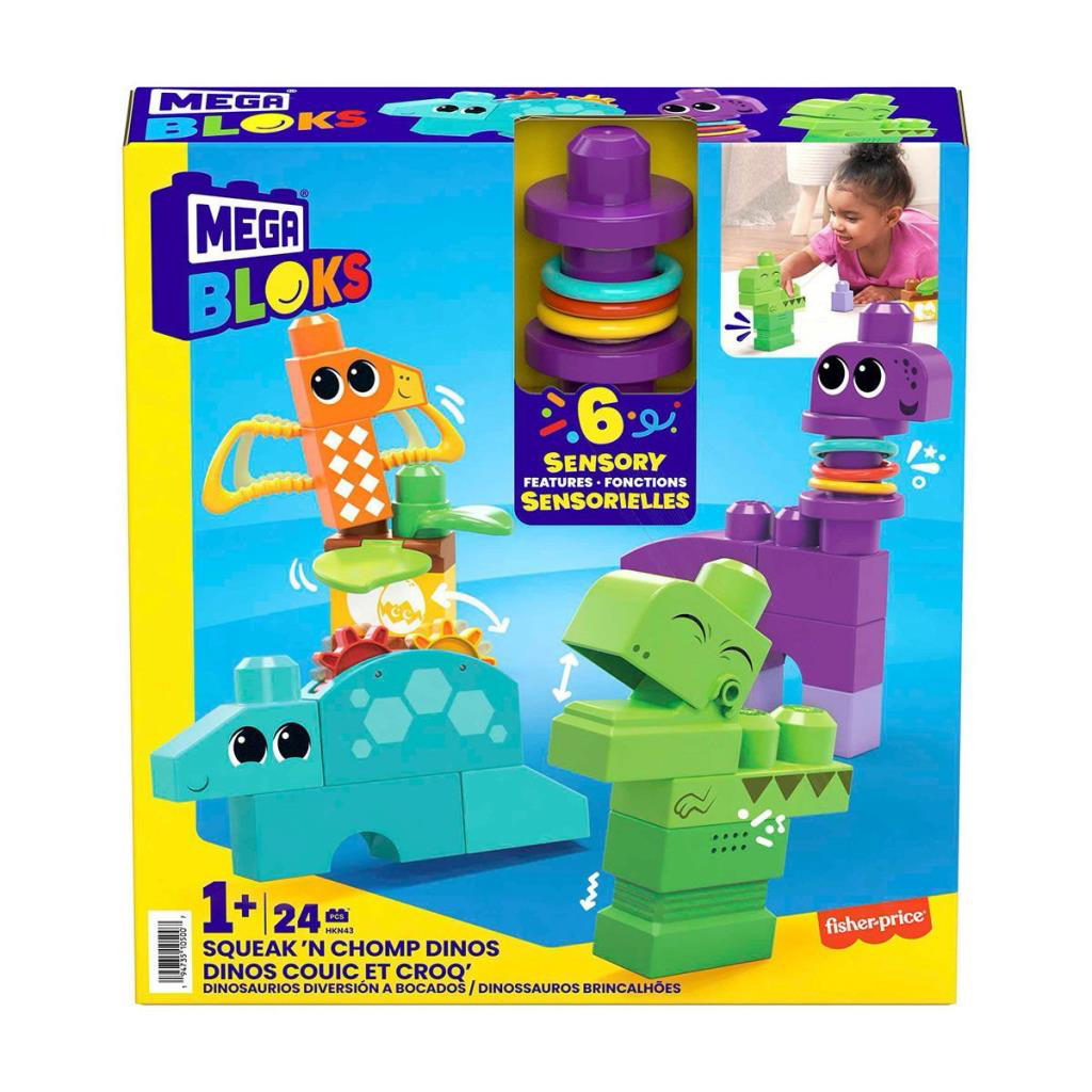 Nessiworld HKN43 Mega Bloks Sesli ve Hareketli Dinozorlar 24 parç