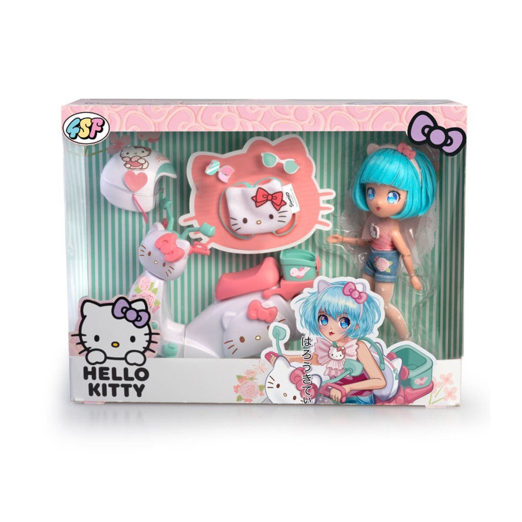 Nessiworld HKTF3000 Hello Kitty Manga Bebek ve Pretty Pink Scoote Nessiworld HKTF3000 Hello Kitty Manga Bebek ve Pretty Pink Scoote