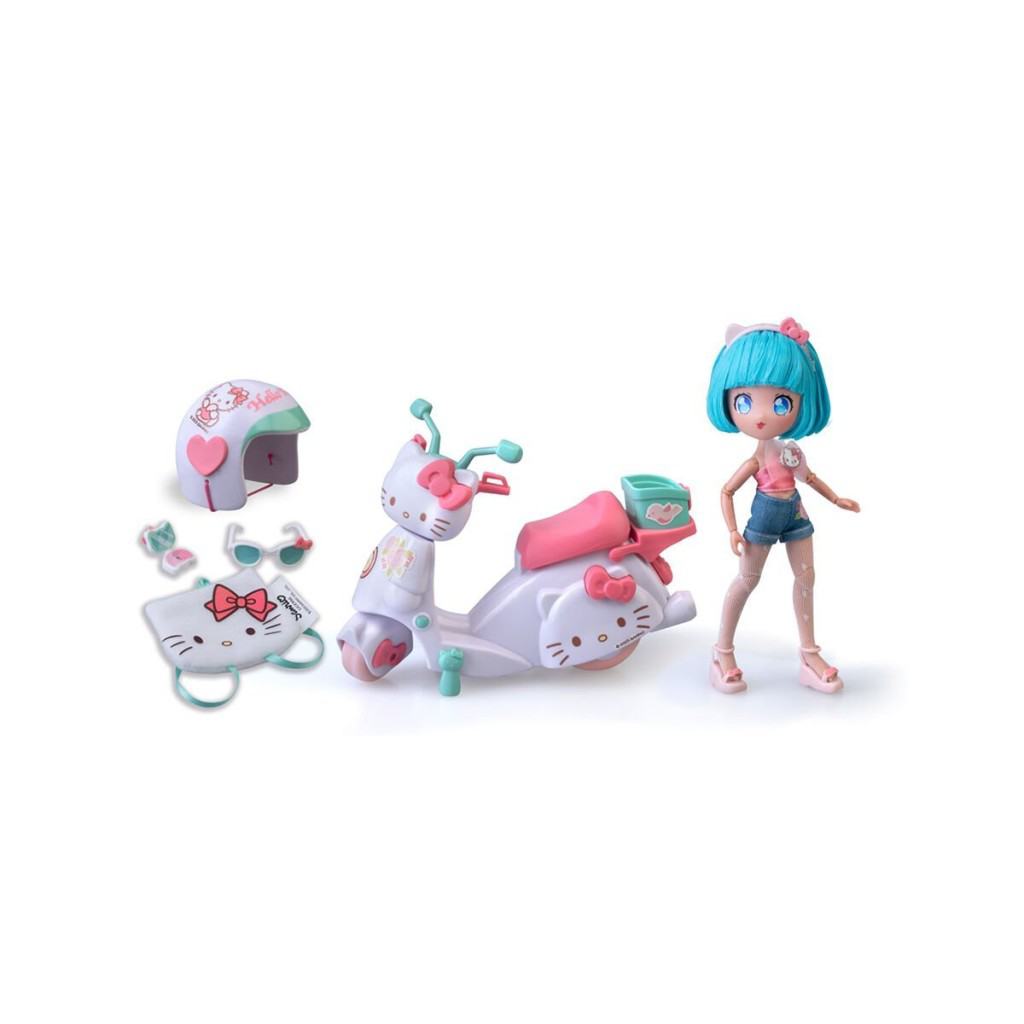 Nessiworld HKTF3000 Hello Kitty Manga Bebek ve Pretty Pink Scoote Nessiworld HKTF3000 Hello Kitty Manga Bebek ve Pretty Pink Scoote