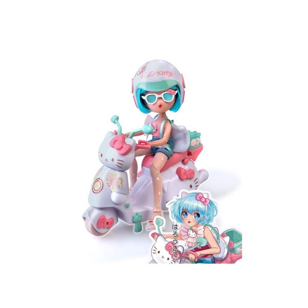 Nessiworld HKTF3000 Hello Kitty Manga Bebek ve Pretty Pink Scoote Nessiworld HKTF3000 Hello Kitty Manga Bebek ve Pretty Pink Scoote