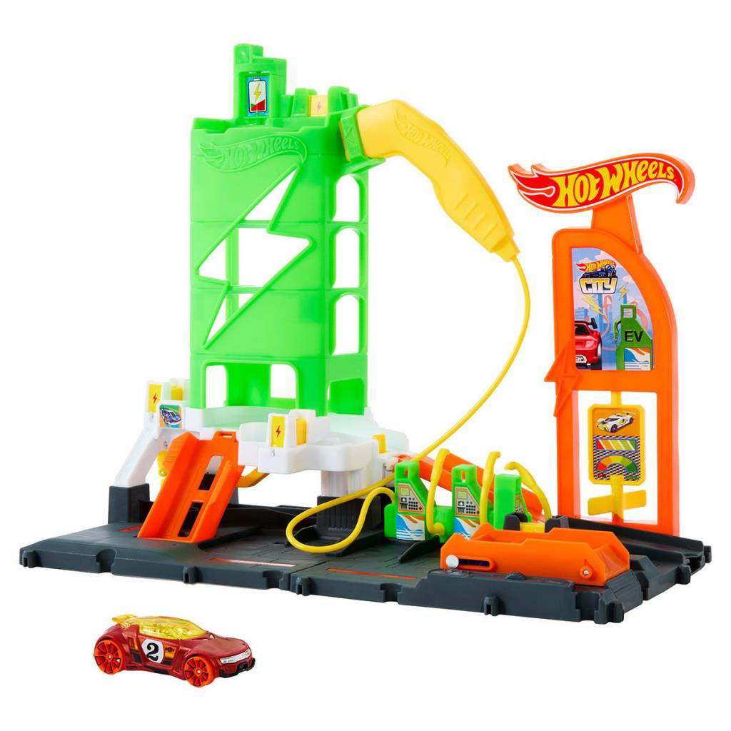 NessiWorld HTN79 Hot Wheels Elektrikli Araç Şarj İstasyonu Oyun S