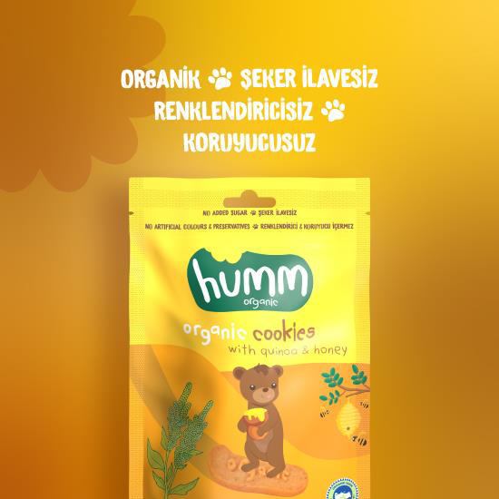 Nessiworld Humm Organik Ballı ve Kinoalı Kurabiye 55 Gr