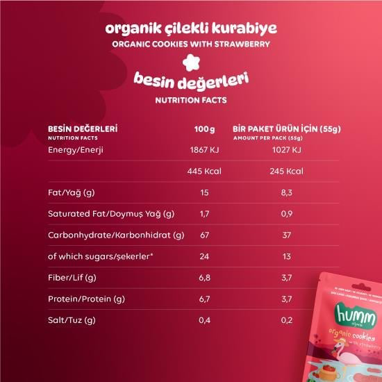 Just Cheap Store Humm Organik Vegan Çilekli Kurabiye 55 Gr Just Cheap Store Humm Organik Vegan Çilekli Kurabiye 55 Gr