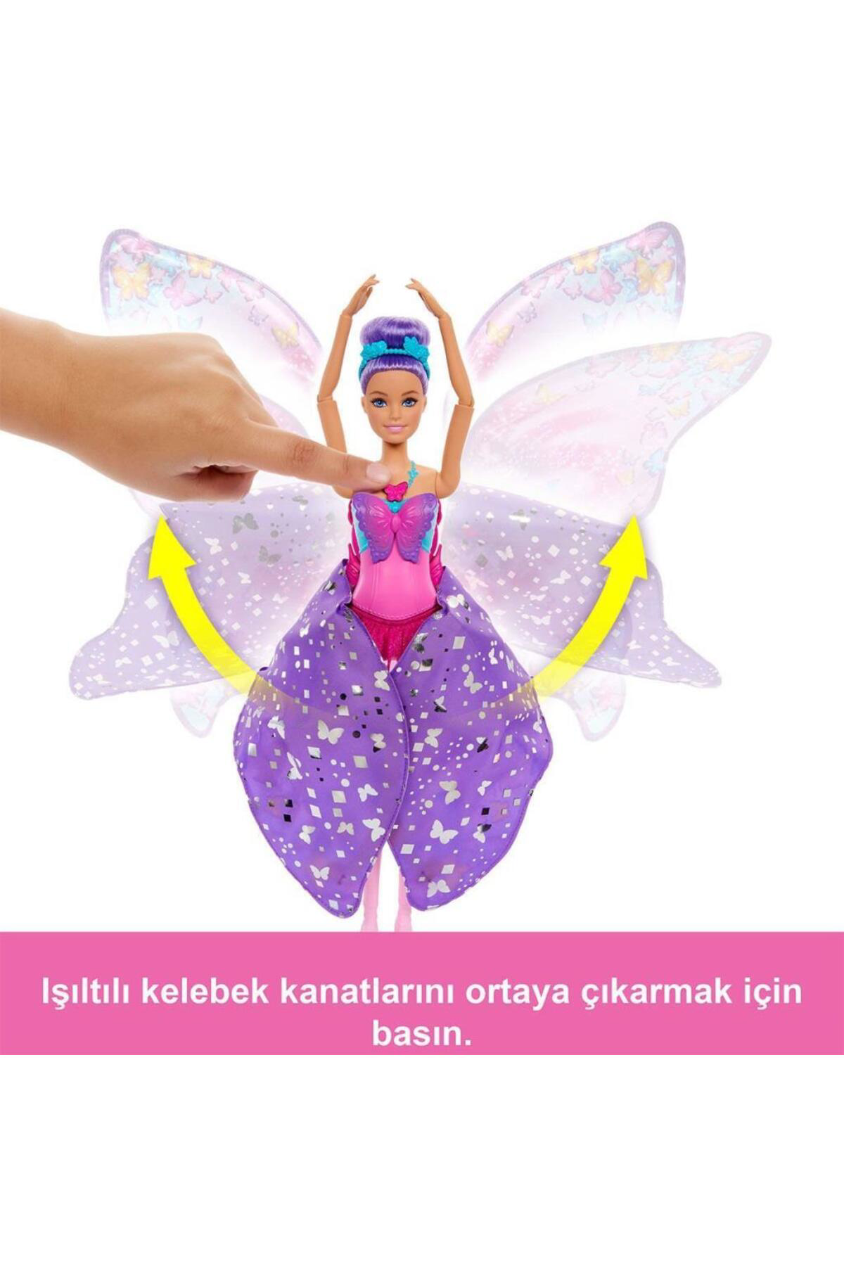 Nessiworld  Hxj10 Barbie Kelebek Dansçı Bebek