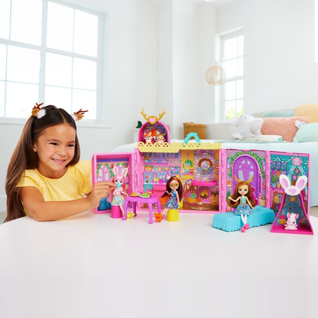 Nessiworld HXL53 Enchantimals Ana Karakter Bebekler Evi