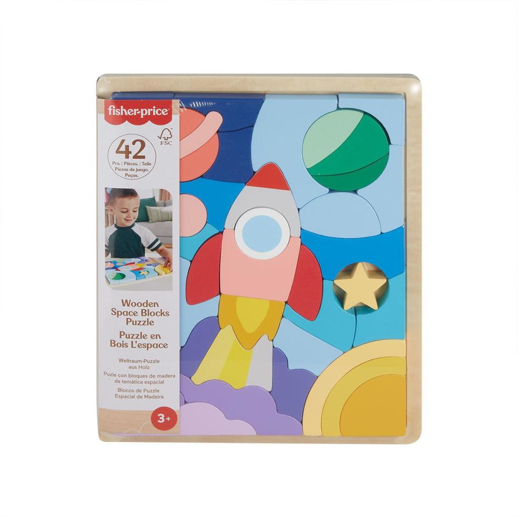 Just Cheap Store Nessiworld Hxy42 Fisher-Price Ahşap Uzay Yapboz