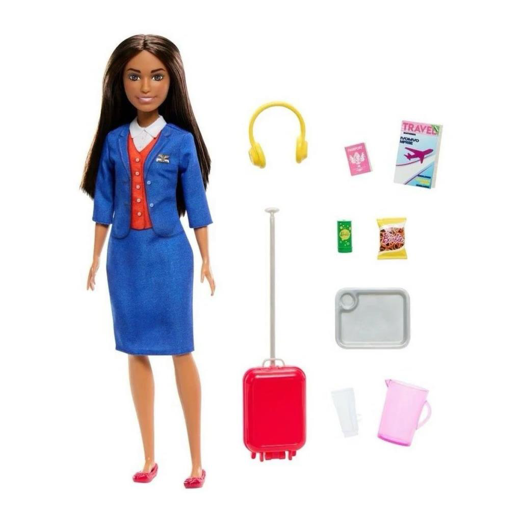 Nessiworld HYT60 Barbie Hostes Bebek ve Aksesuarları
