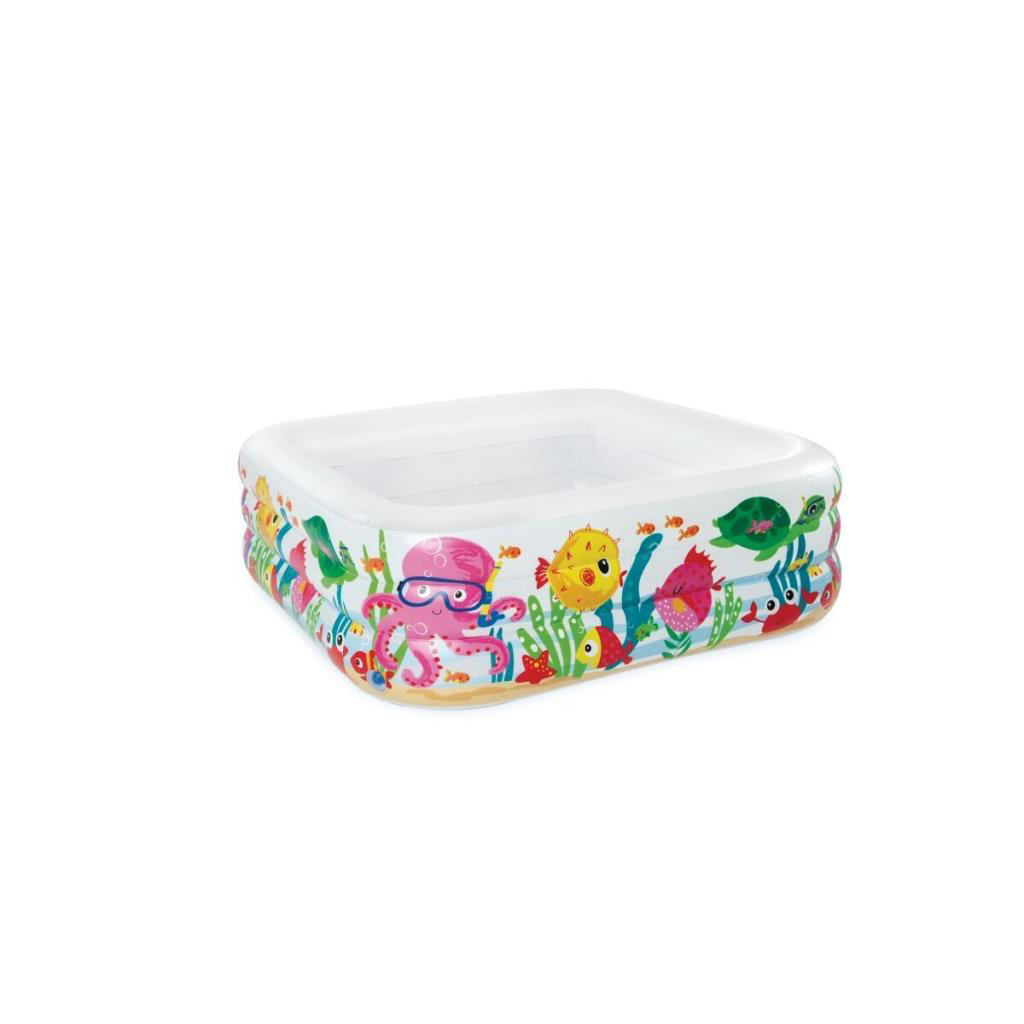 Nessiworld IH57471 Intex Akvaryum Desenli Kare Havuz 159x159x50cm Nessiworld IH57471 Intex Akvaryum Desenli Kare Havuz 159x159x50cm