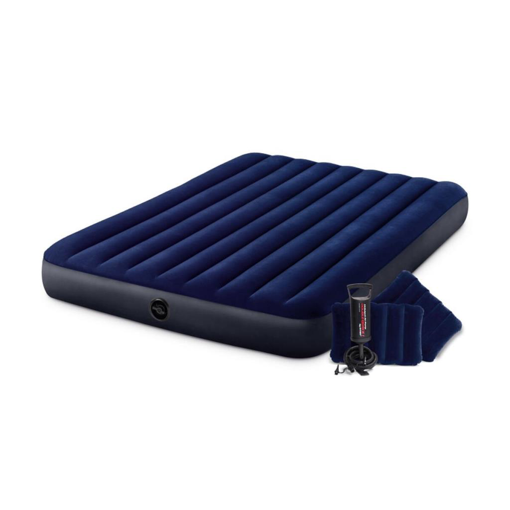 Nessiworld IKY64765 Intex Queen Dura-Beam Klasik Yatak, Yastık, P Nessiworld IKY64765 Intex Queen Dura-Beam Klasik Yatak, Yastık, P