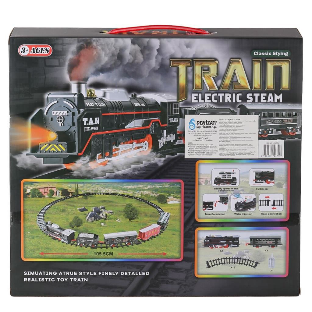 Nessiworld JHX6333 Dumanlı Sesli Işıklı Tren 15 Parça Nessiworld JHX6333 Dumanlı Sesli Işıklı Tren 15 Parça