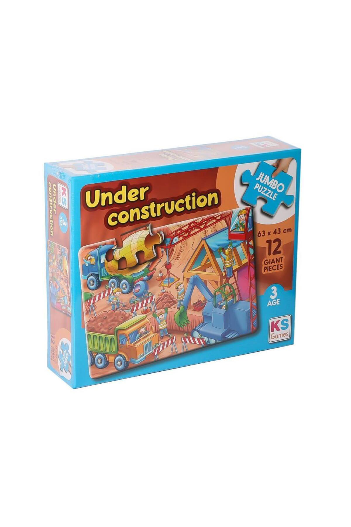 Nessiworld  Jp 314004 Under Construction Jumbo Puzzle 12 Parça
