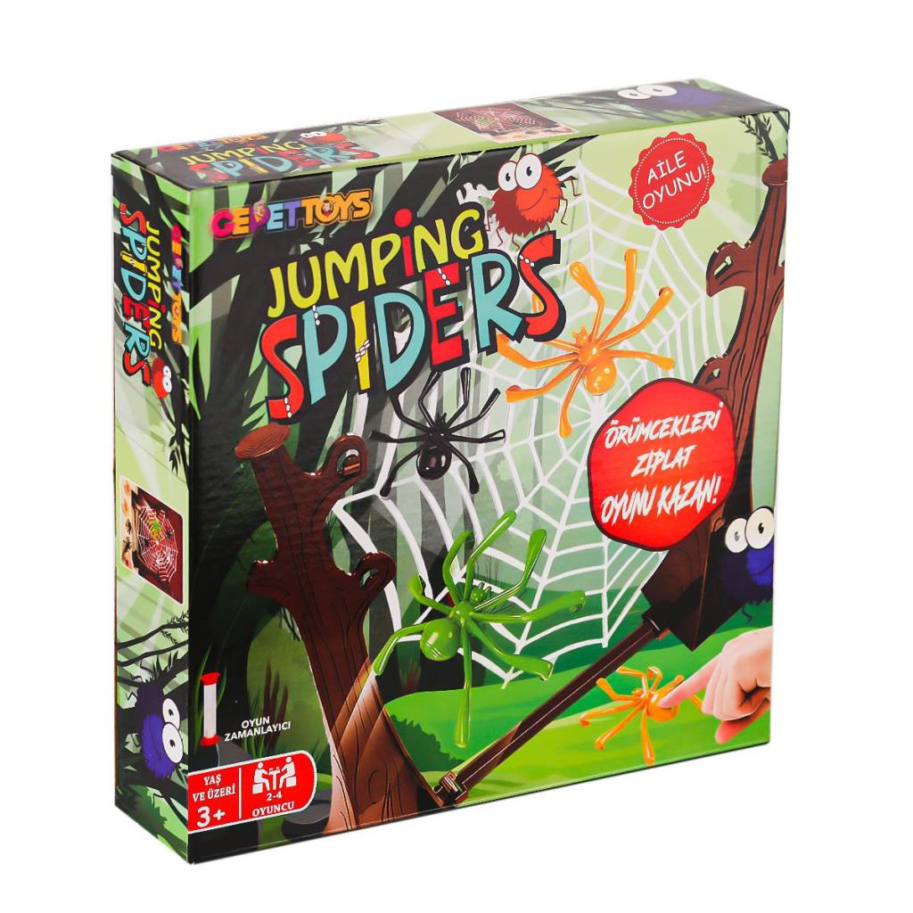 Nessiworld JS Jumping Spider Eğlenceli Aile kutu Oyunları -Gepett