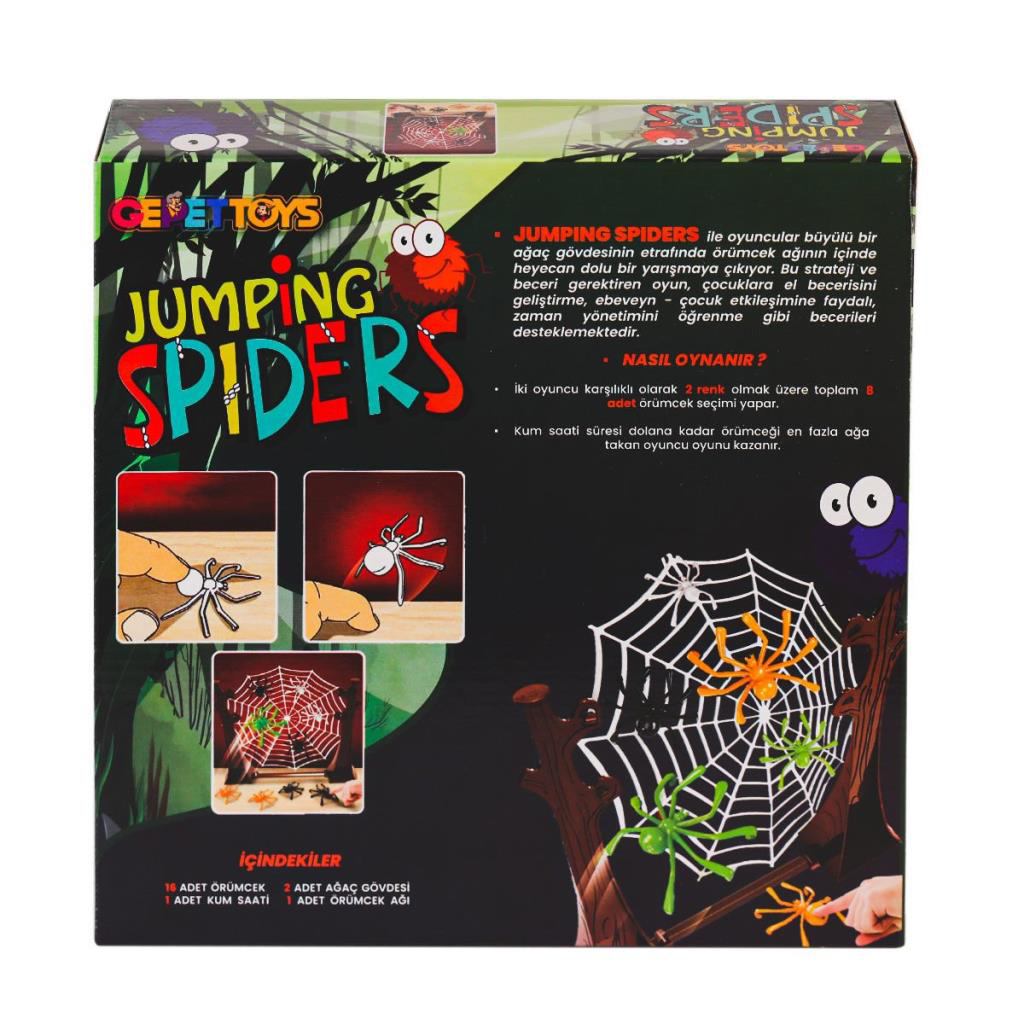 Nessiworld JS Jumping Spider Eğlenceli Aile kutu Oyunları -Gepett