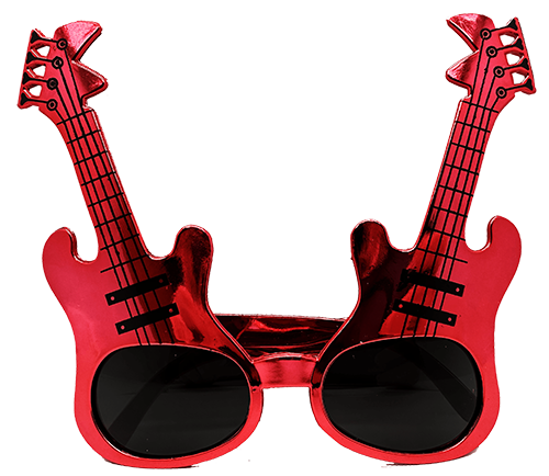 Nessiworld Kırmızı Renk Rockn Roll Gitar Şekilli Parti Gözlüğü 15 Nessiworld Kırmızı Renk Rockn Roll Gitar Şekilli Parti Gözlüğü 15