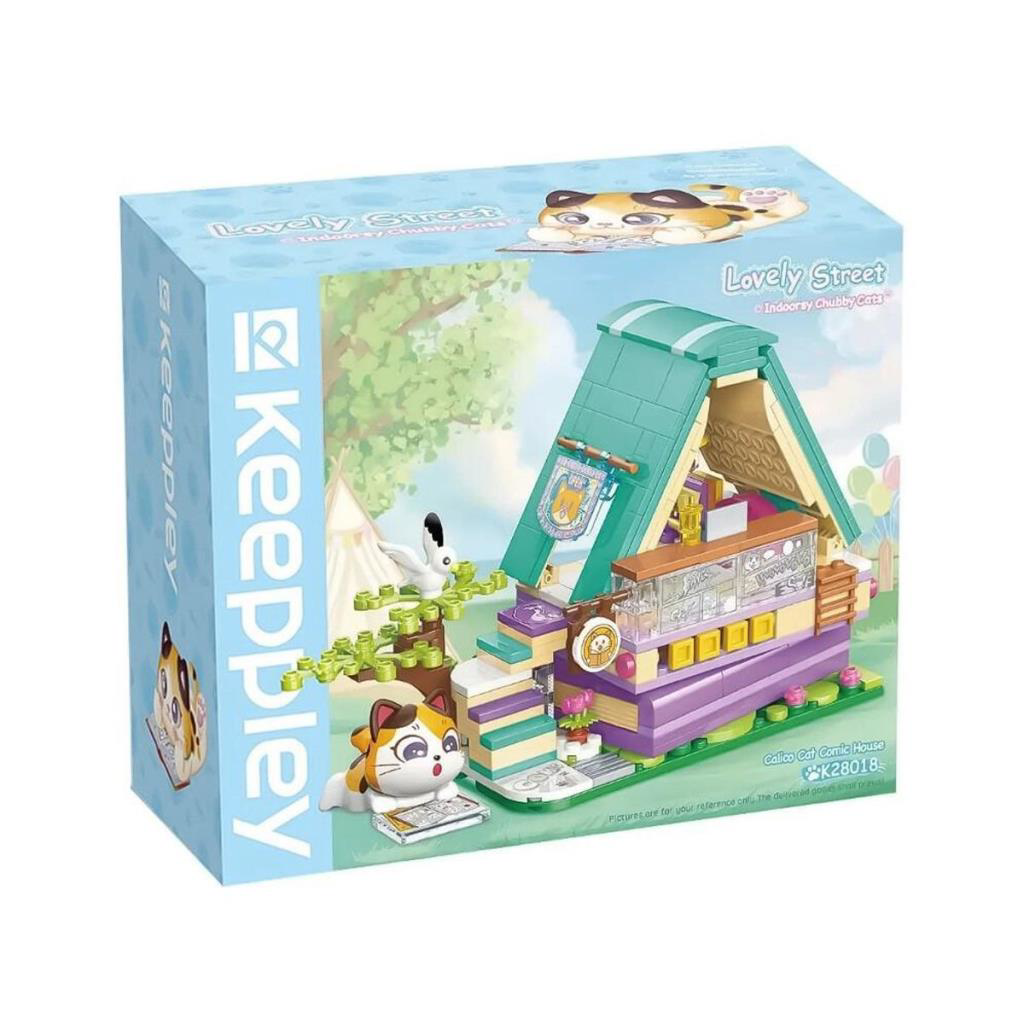 Nessiworld KP28018 Keeppley Lovely Street Calico Cat Comic House Nessiworld KP28018 Keeppley Lovely Street Calico Cat Comic House