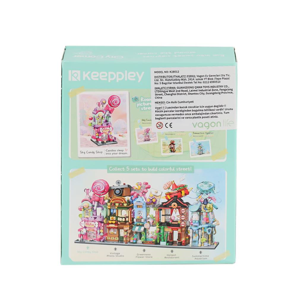Nessiworld KP28012 Keeppley Candy Shop City Corner Blok Seti -Vag Nessiworld KP28012 Keeppley Candy Shop City Corner Blok Seti -Vag