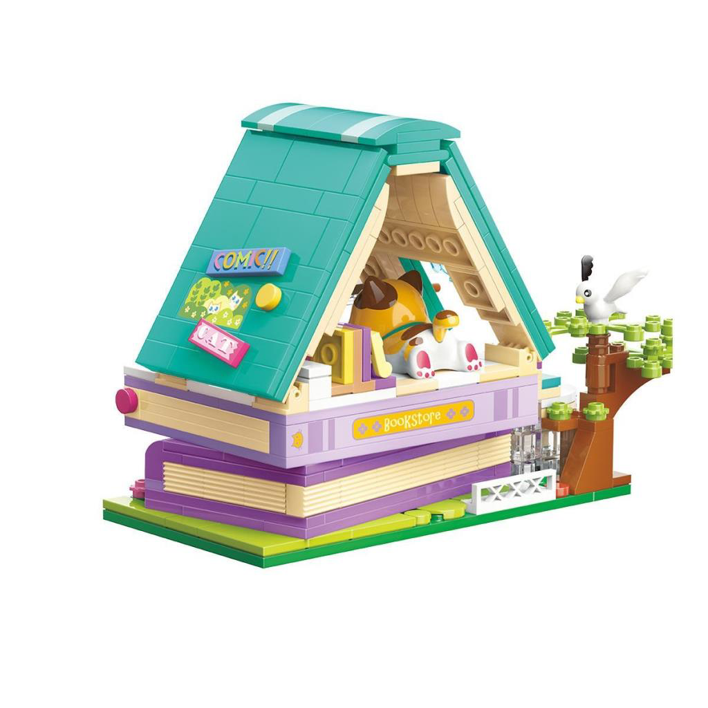 Nessiworld KP28018 Keeppley Lovely Street Calico Cat Comic House Nessiworld KP28018 Keeppley Lovely Street Calico Cat Comic House