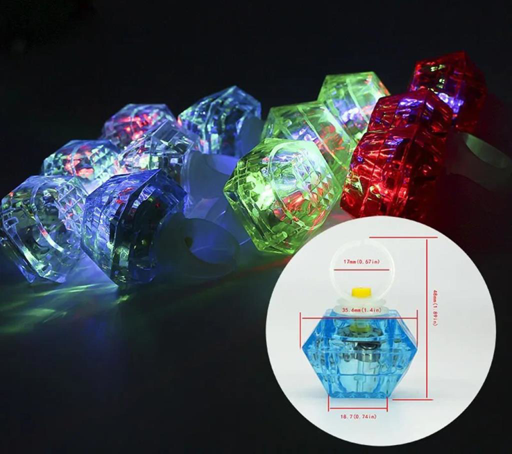Nessiworld Kristal LED Parti Yüzük Seti (6&amp;#39;lı)