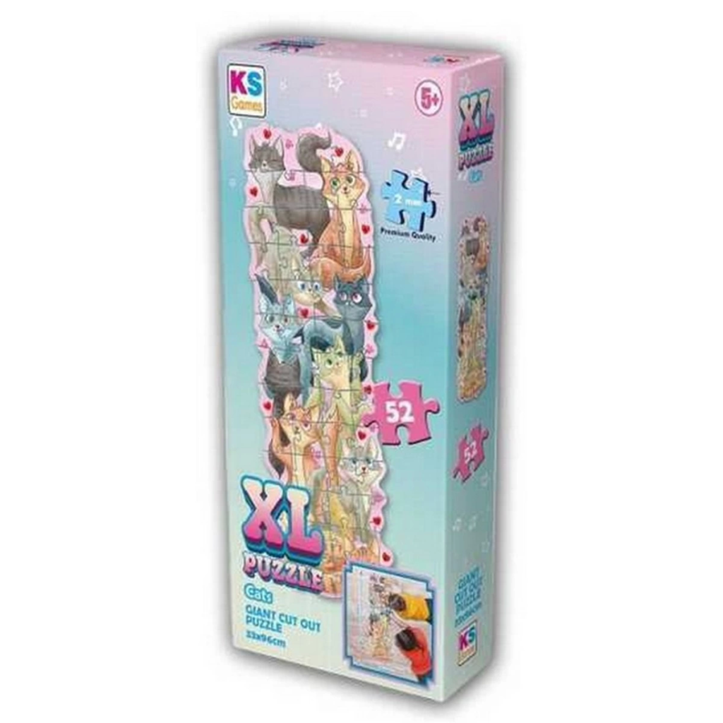 Nessiworld Ks Games Cats XL Puzzle 52 Parça KS-28617 Nessiworld Ks Games Cats XL Puzzle 52 Parça KS-28617