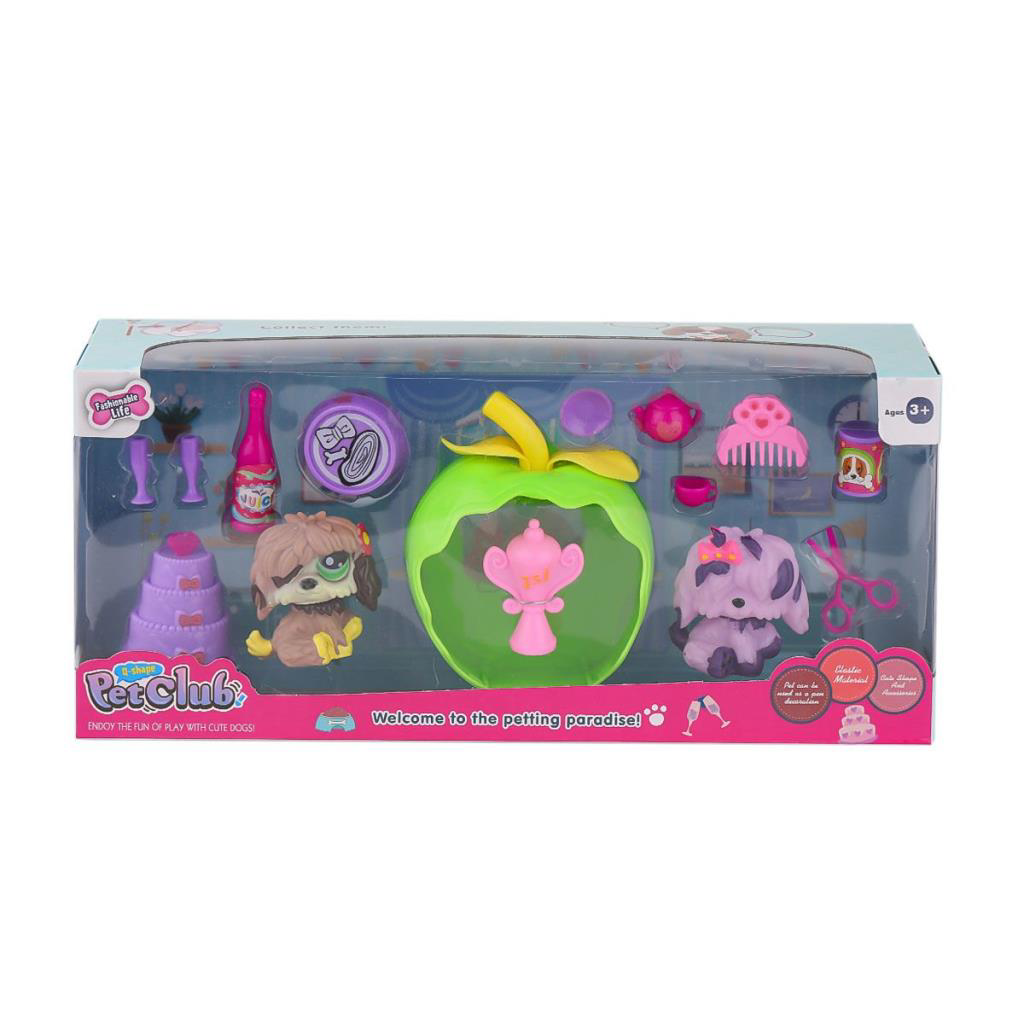 Nessiworld KZL-CL2104 1-2  Elmalı Pet Star Pasta Aksesuarlı -Kızı