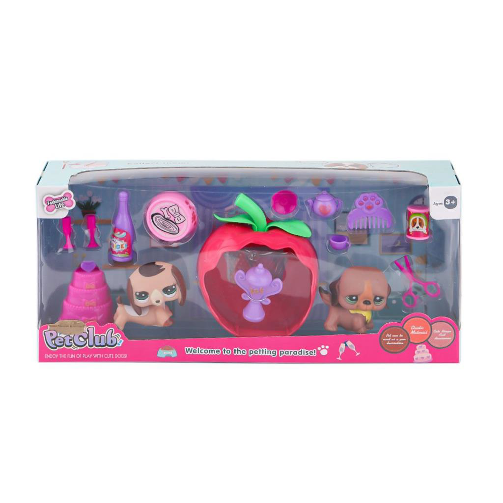 Nessiworld KZL-CL2104 1-2  Elmalı Pet Star Pasta Aksesuarlı -Kızı