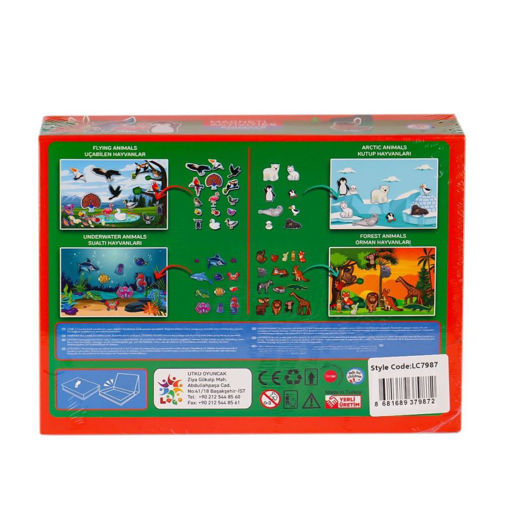 Nessiworld LC7987 Manyetik Aktivite Hayvanlar -Laçokids Nessiworld LC7987 Manyetik Aktivite Hayvanlar -Laçokids