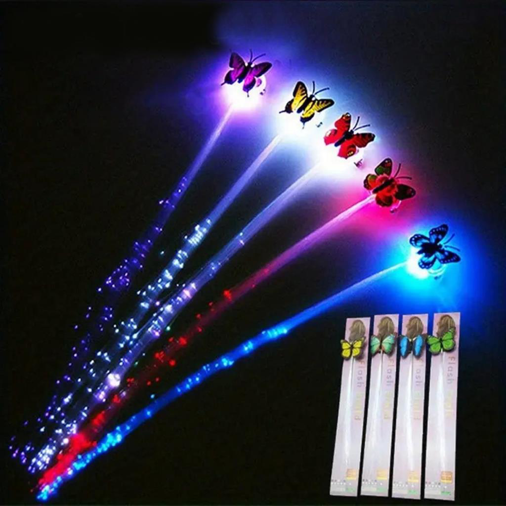 Nessiworld Led Fiber Optik Işıklı Kelebek Saç Klipsi 1 Adet Nessiworld Led Fiber Optik Işıklı Kelebek Saç Klipsi 1 Adet