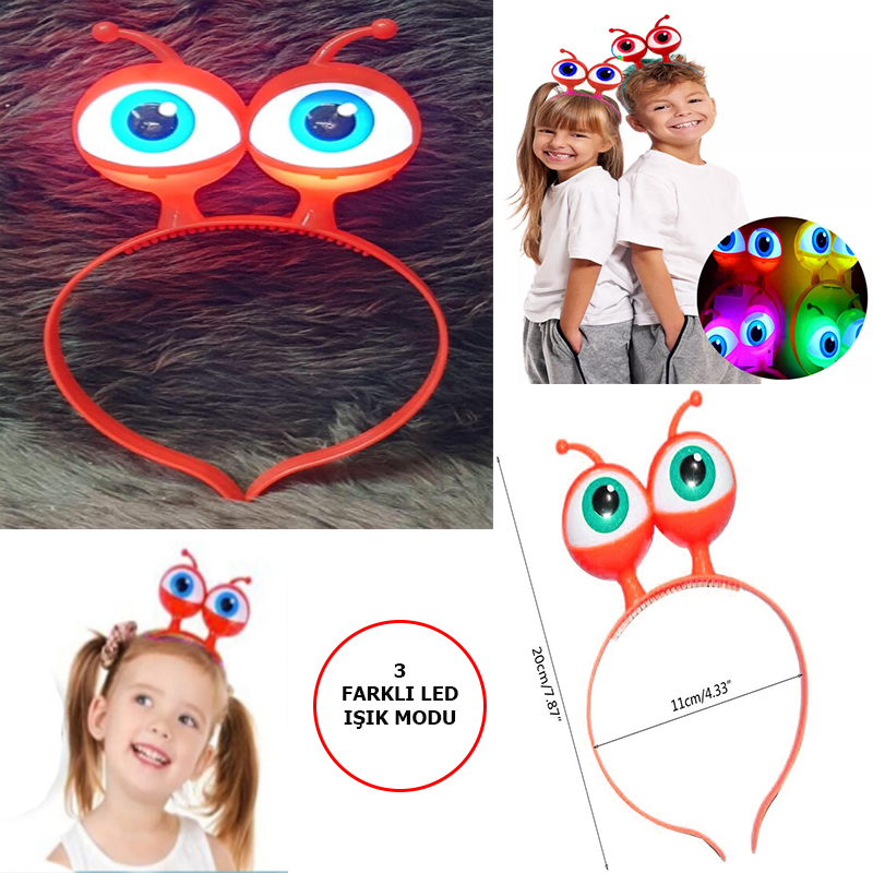 Nessiworld Led Işıklı & Pilli 3 Farklı Modda Yanan Uzaylı Göz Nessiworld Led Işıklı & Pilli 3 Farklı Modda Yanan Uzaylı Göz