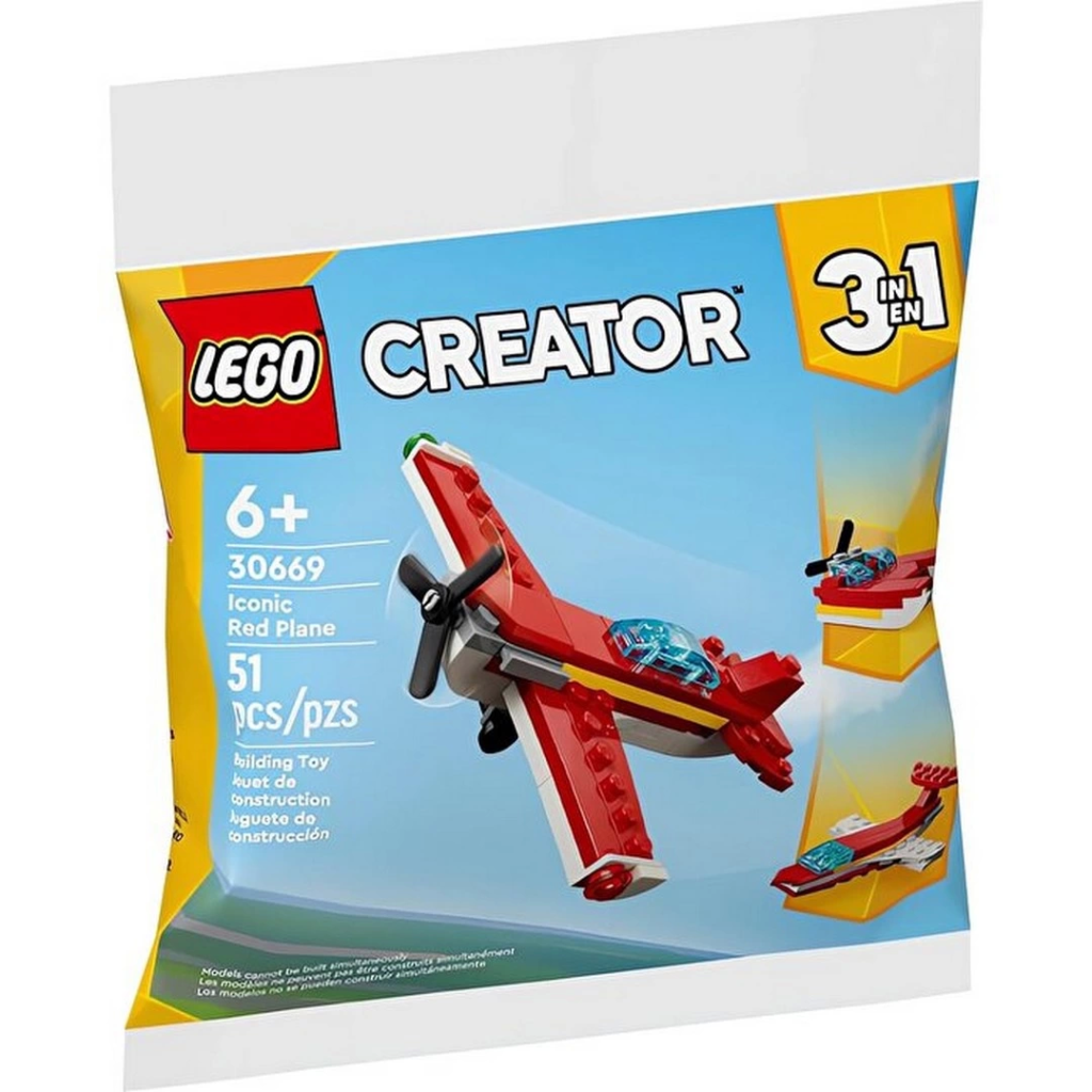 Nessiworld LEGO Creator 3 in 1 İkonik Kırmızı Uçak Nessiworld LEGO Creator 3 in 1 İkonik Kırmızı Uçak