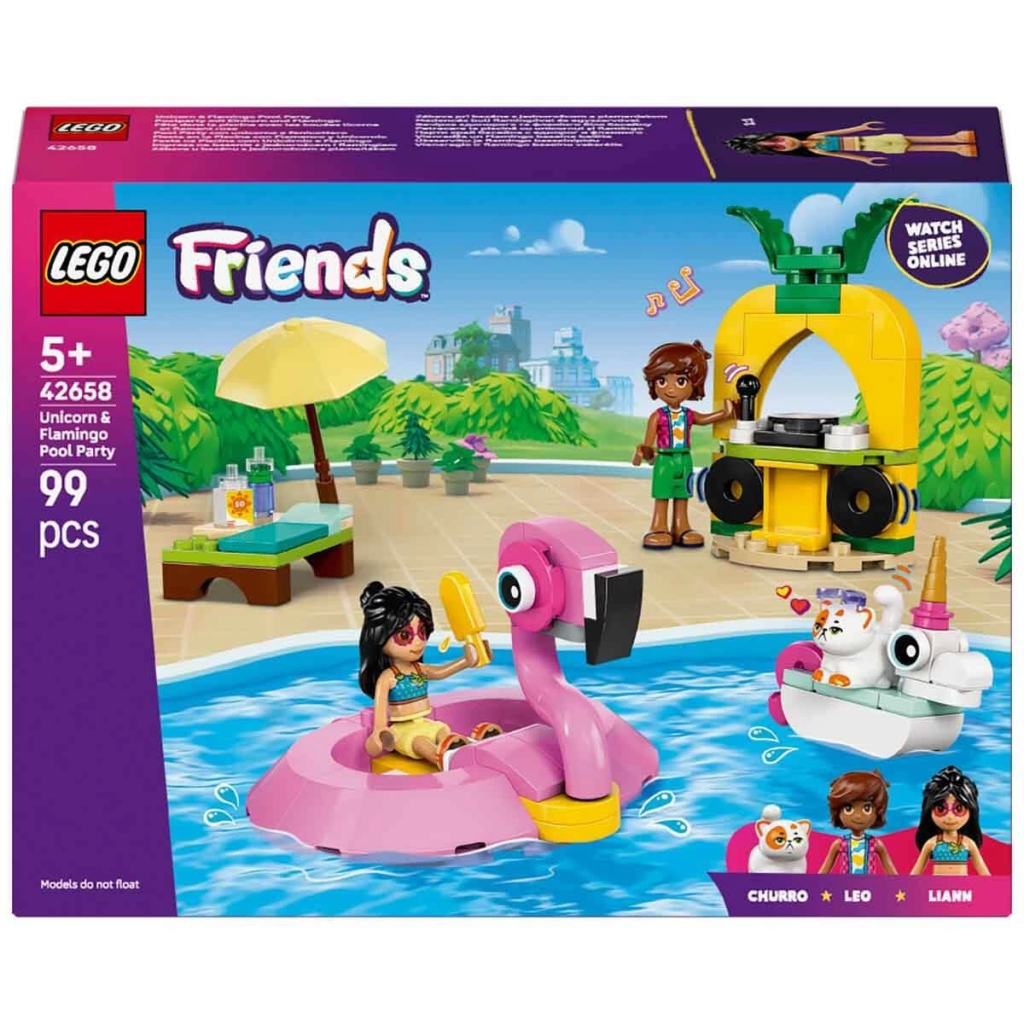 Nessiworld LEGO Friends Tek Boynuzlu At ve Flamingo Havuz Partisi Nessiworld LEGO Friends Tek Boynuzlu At ve Flamingo Havuz Partisi