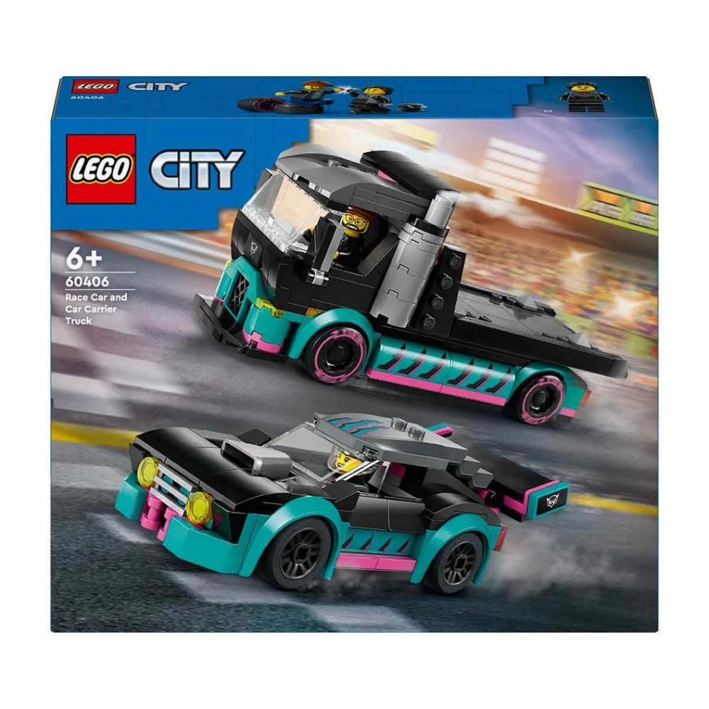 Nessiworld LEGO City Yarış Arabası ve Araba Taşıyıcı Kamyon 60406 Nessiworld LEGO City Yarış Arabası ve Araba Taşıyıcı Kamyon 60406
