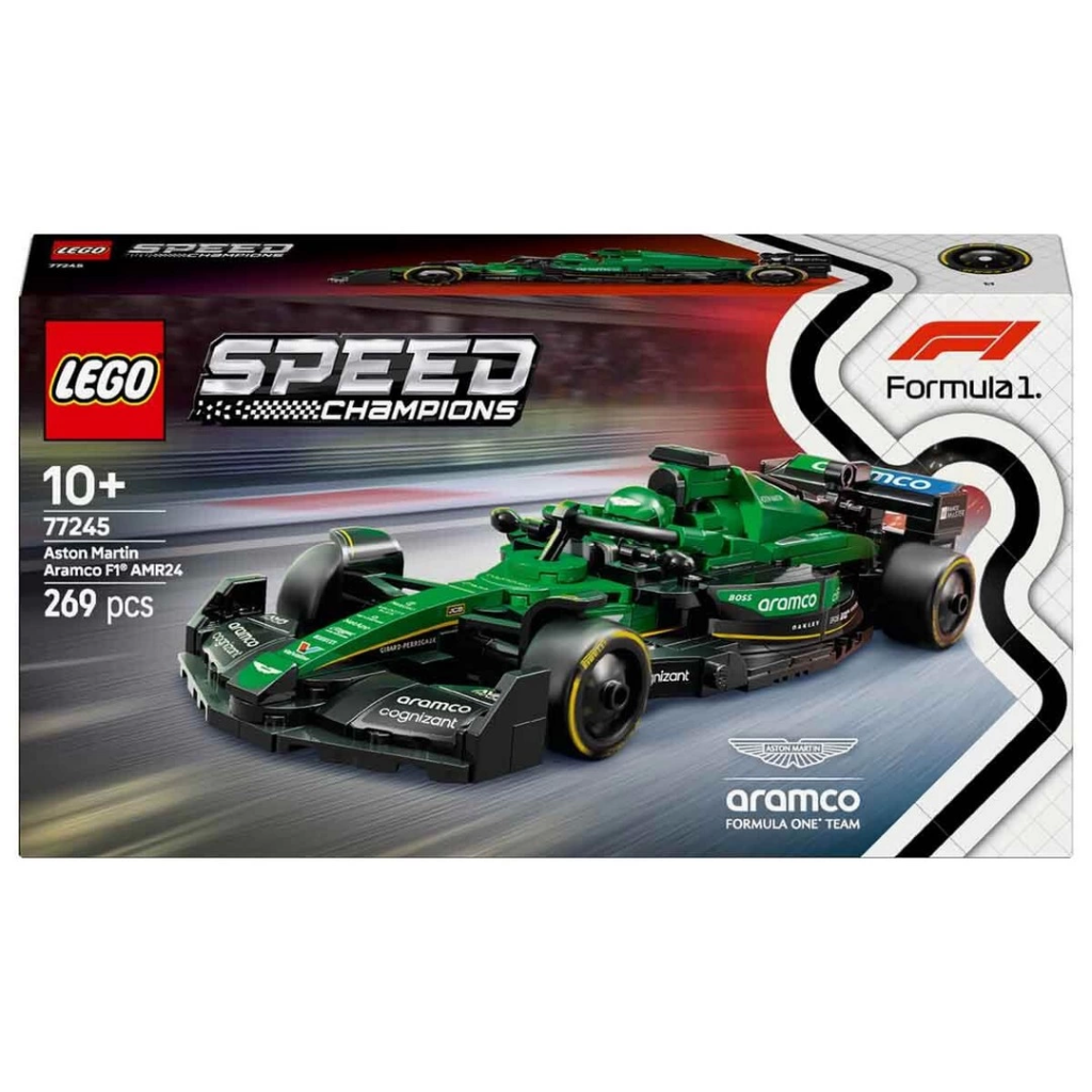 Nessiworld LEGO Speed Champions Aston Martin Aramco F1 AMR24 Yarı