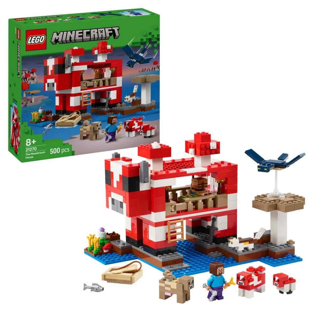 Nessiworld LEGO Minecraft Mooshroom Evi 21270 Nessiworld LEGO Minecraft Mooshroom Evi 21270