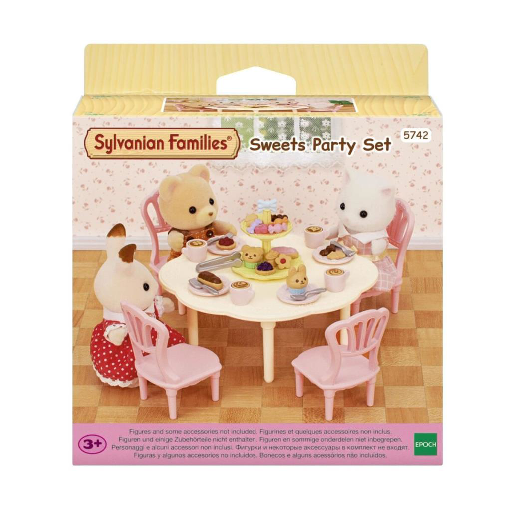 Nessiworld 5742 Sylvanian Families Tatlı Partisi Oyun Seti (figür Nessiworld 5742 Sylvanian Families Tatlı Partisi Oyun Seti (figür