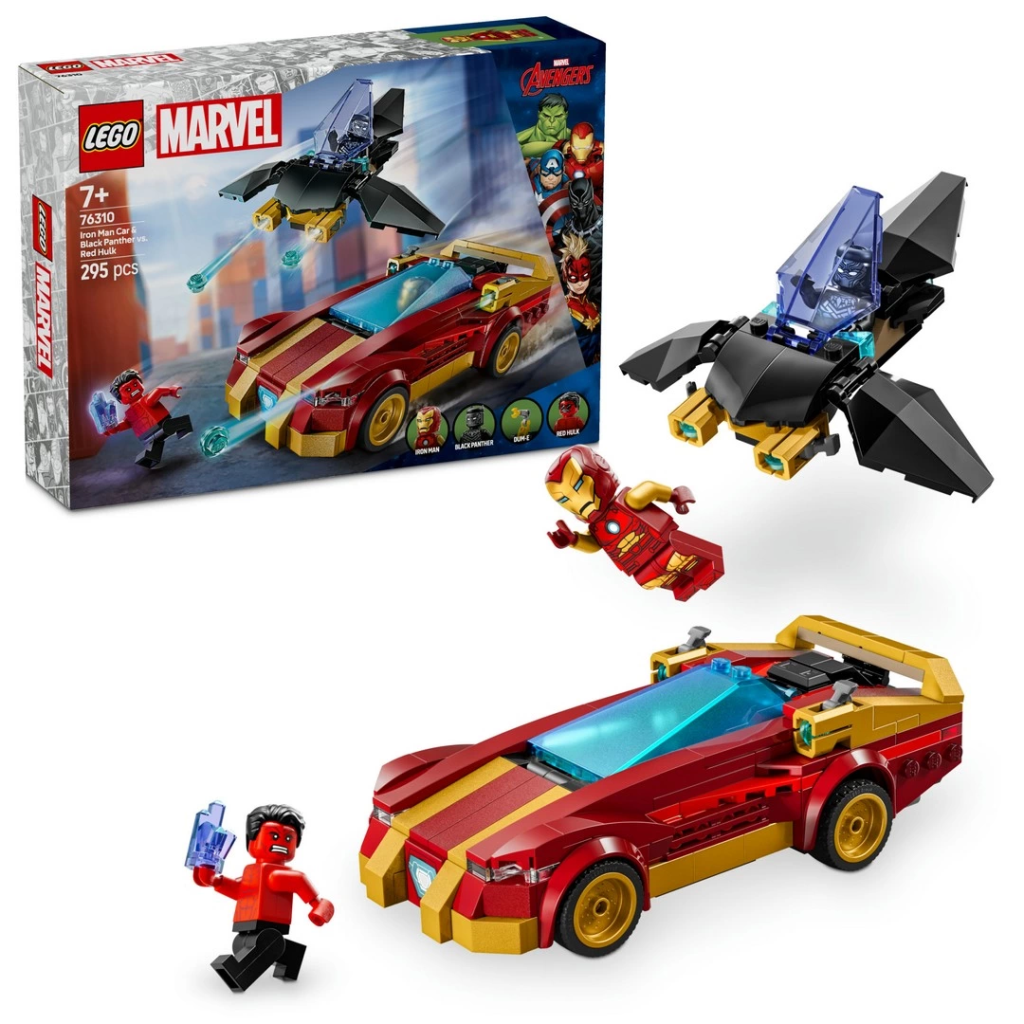 Nessiworld LEGO Marvel Iron Man Arabası ile Black Panther, Red Hu Nessiworld LEGO Marvel Iron Man Arabası ile Black Panther, Red Hu