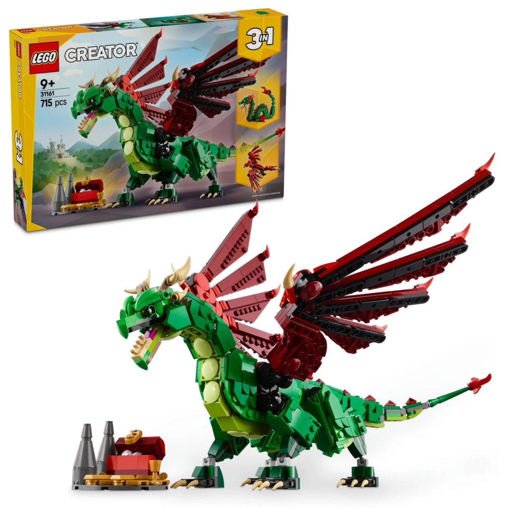 Nessiworld LEGO Creator 3'ü 1 Arada Orta Çağ Ejderhası 31161 Nessiworld LEGO Creator 3'ü 1 Arada Orta Çağ Ejderhası 31161