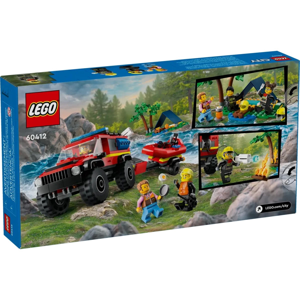 NessiWorld LEGO 4x4 Kurtarma Botlu İtfaiye Kamyonu NessiWorld LEGO 4x4 Kurtarma Botlu İtfaiye Kamyonu