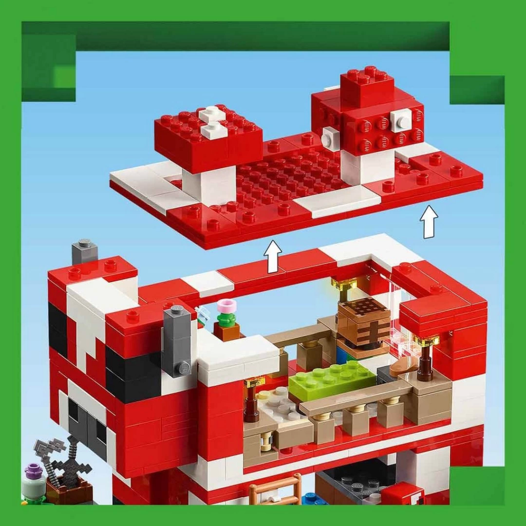 Nessiworld LEGO Minecraft Mooshroom Evi 21270 Nessiworld LEGO Minecraft Mooshroom Evi 21270