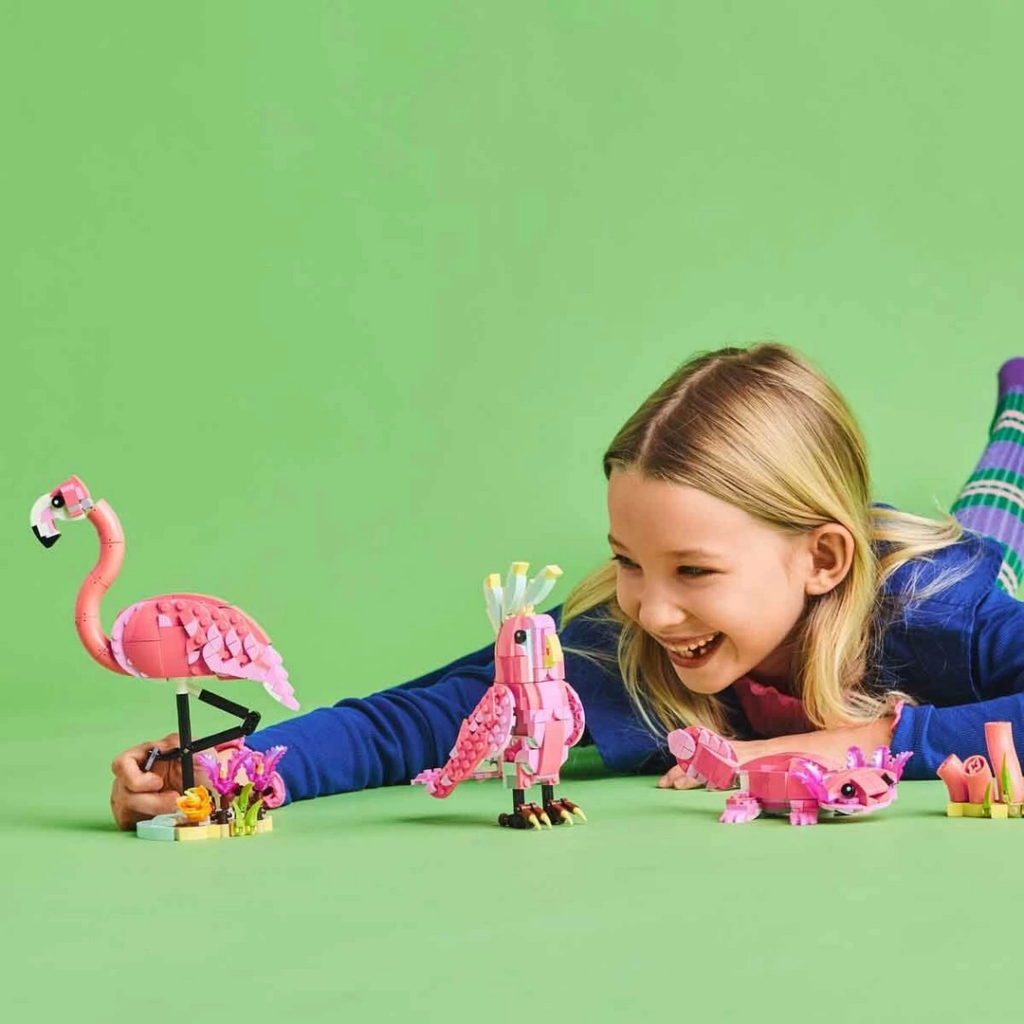 Nessiworld LEGO Creator 3’ü 1 Arada Vahşi Hayvanlar: Pembe Flamin Nessiworld LEGO Creator 3’ü 1 Arada Vahşi Hayvanlar: Pembe Flamin