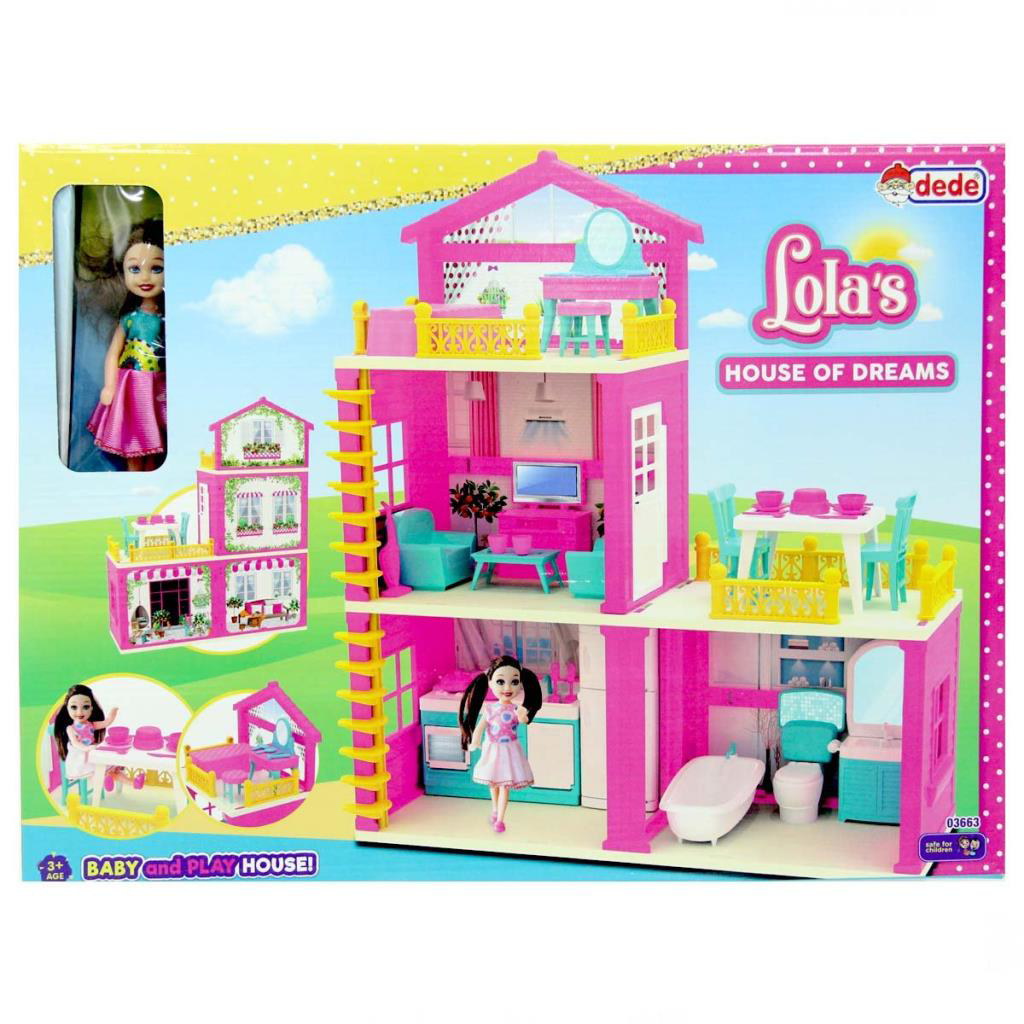 Nessiworld Lola'nın 3 Katlı Rüya Evi Seti Nessiworld Lola'nın 3 Katlı Rüya Evi Seti
