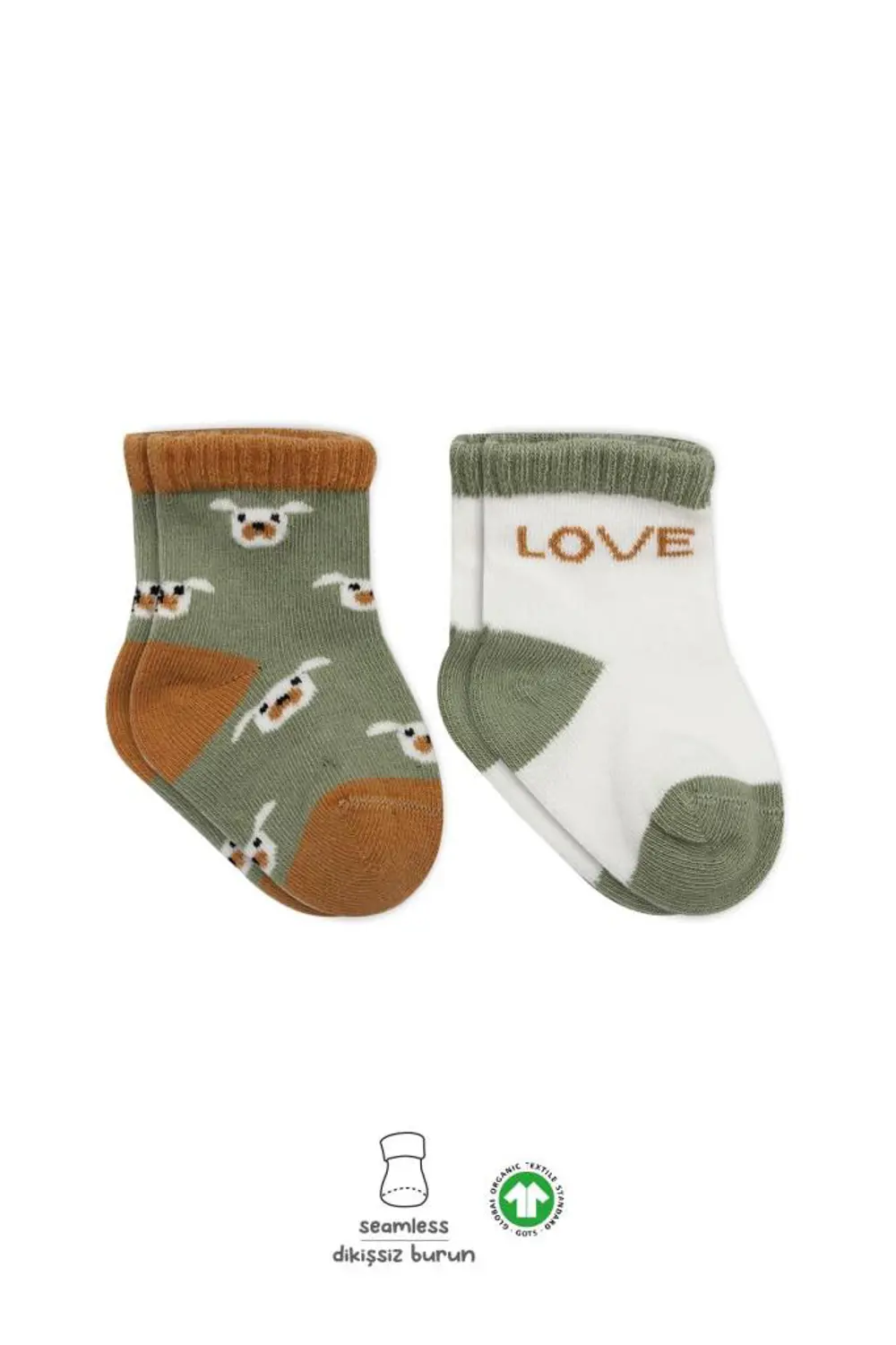 NessiWorld Love Dog Penye Soket Çorap 2'Li BS10118 Nil NessiWorld Love Dog Penye Soket Çorap 2'Li BS10118 Nil