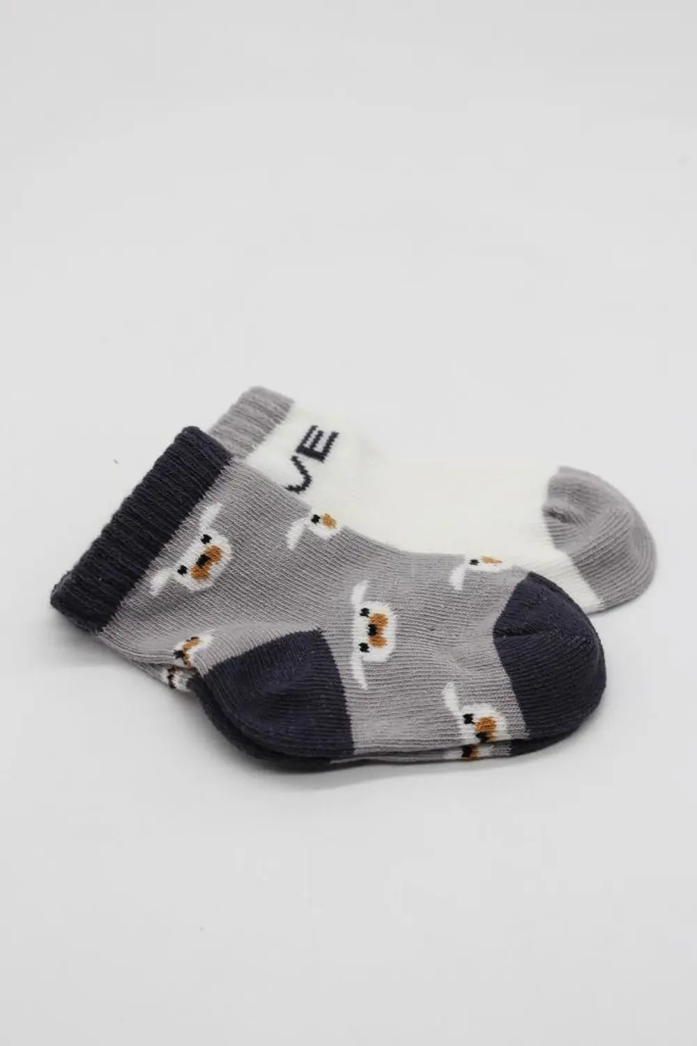 NessiWorld Love Dog Penye Soket Çorap 2'Li BS10118 Gri (ADET FİYA NessiWorld Love Dog Penye Soket Çorap 2'Li BS10118 Gri (ADET FİYA