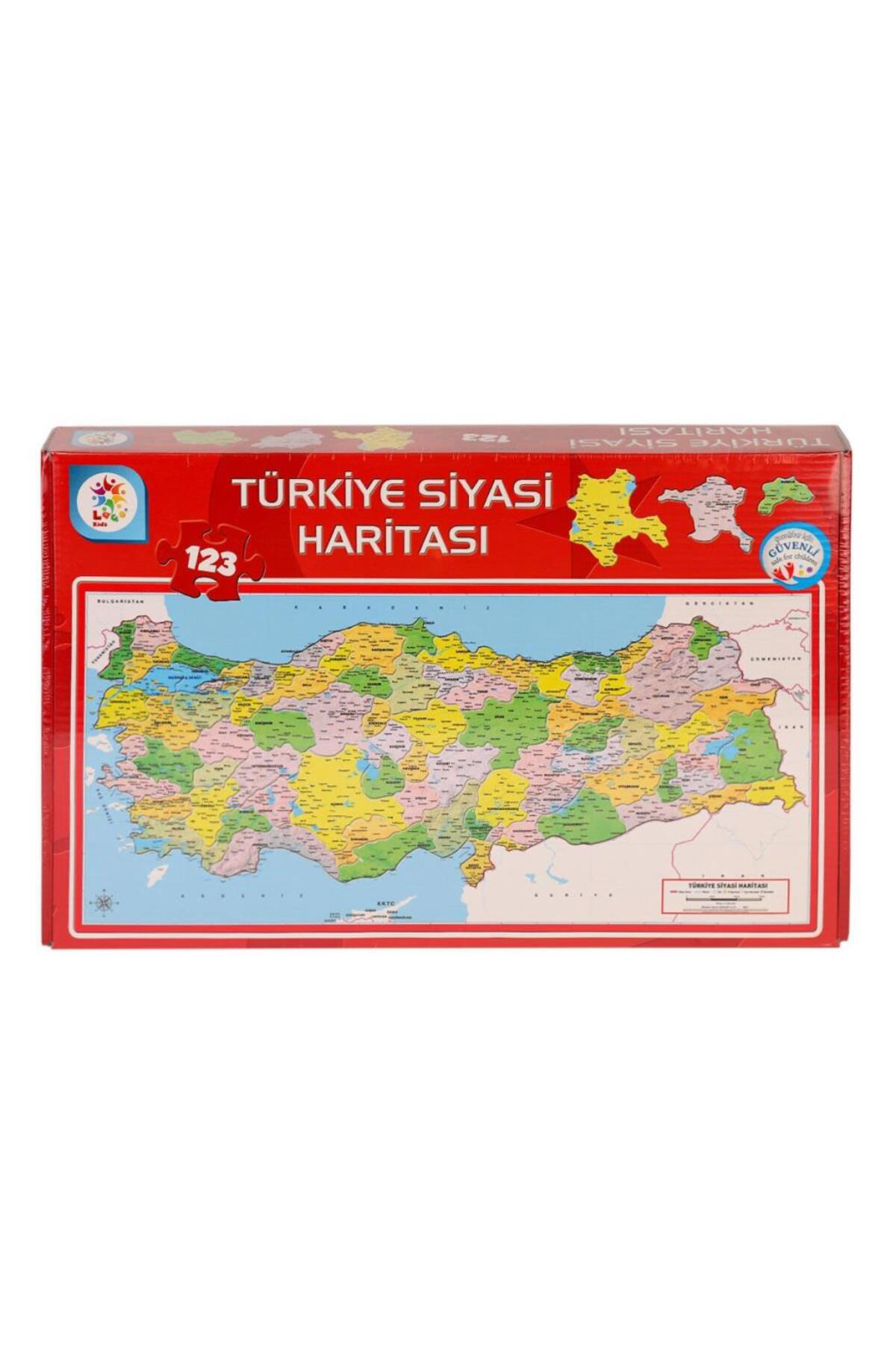 Nessiworld  Lsh002 Siyasi Harita Puzzle -Laçokids