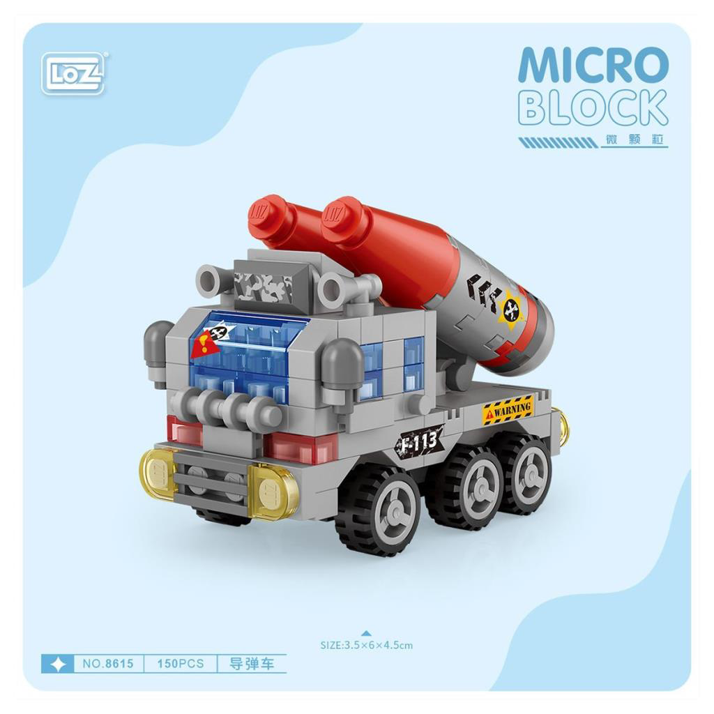 Nessiworld LZ8615 LOZ Araba Blok Seti Mini Poşet 150 Parça -Vagon