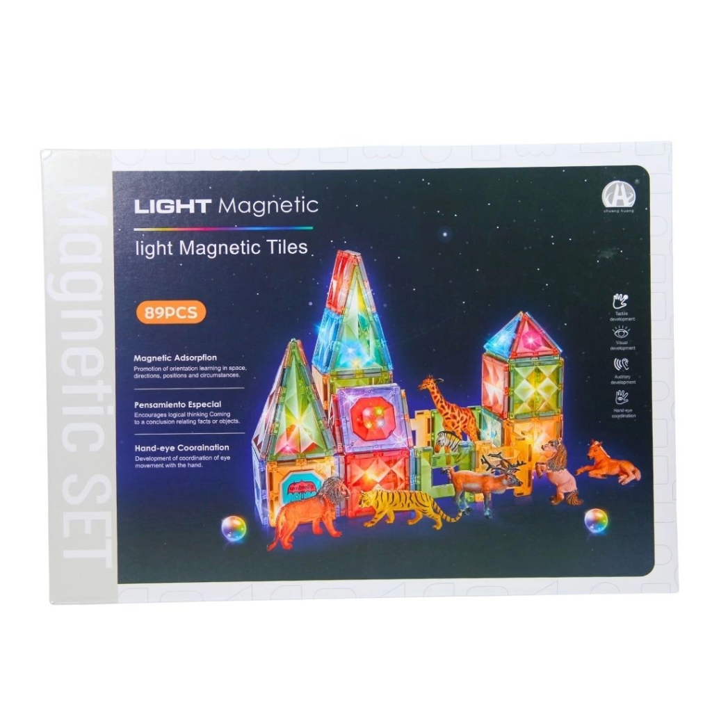 Nessiworld Magnetic Tiles Light Version 89 Parça Nessiworld Magnetic Tiles Light Version 89 Parça
